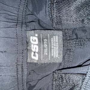 CSG Men's Black Athletic Pants 2XL/2TG read description